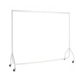 Display Geek White Heavy-Duty Clothes Rail